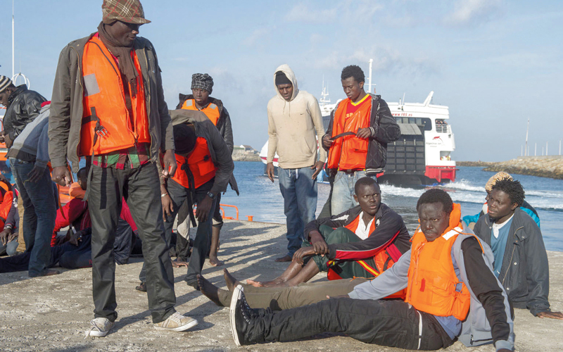 المهاجرون الأفارقة أصبحوا يفضلون إسبانيا على ليبيا. غيتي