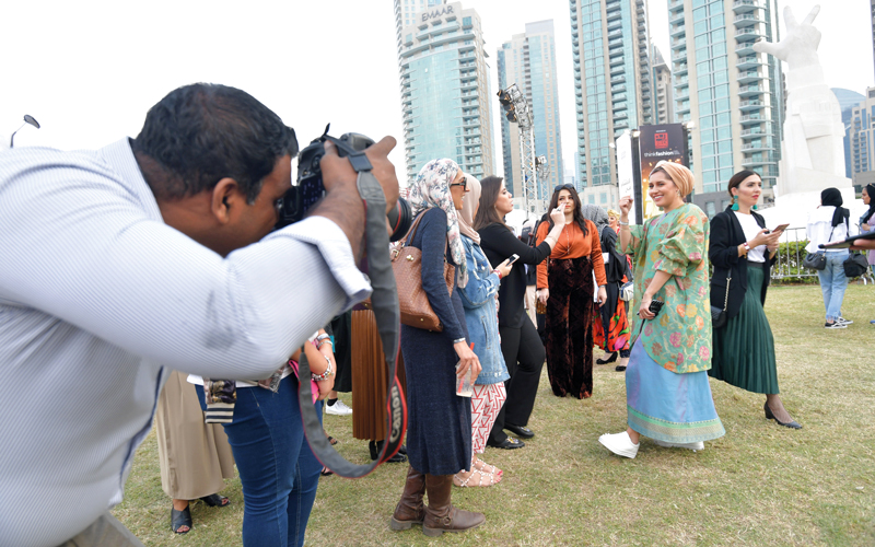 الفعالية شهدت مشاركة واسعة من مجتمع الموضة. تصوير: مصطفى قاسمي