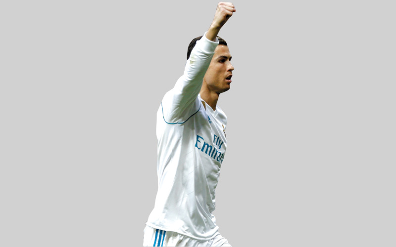 نجم ريال مدريد كريستيانو رونالدو. أ.ب