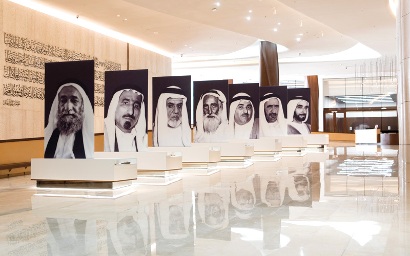 متحف الاتحاد يضم بين جنباته مقتنيات خاصة بالآباء المؤسسين. تصوير: أحمد عرديتي