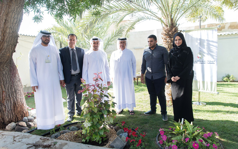 هيئة تنمية المجتمع أطلقت أول حديقة في بيت أحمد الفلاسي. تصوير: أحمد عرديتي