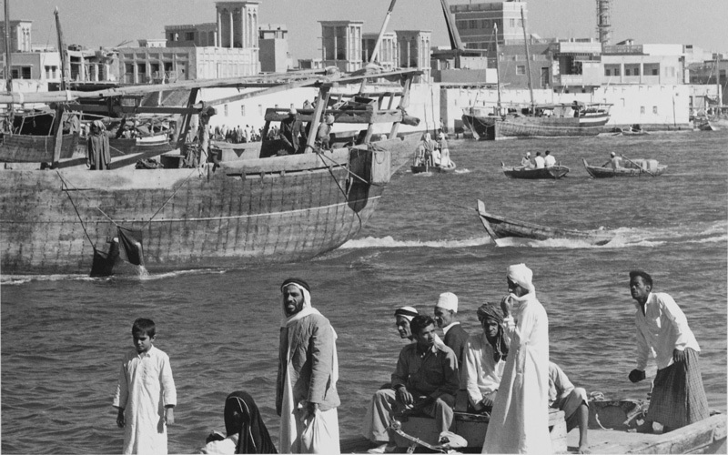 دبي عام 1962 كما وثقت عدسة المصور الياباني كواشيما. أرشيفية