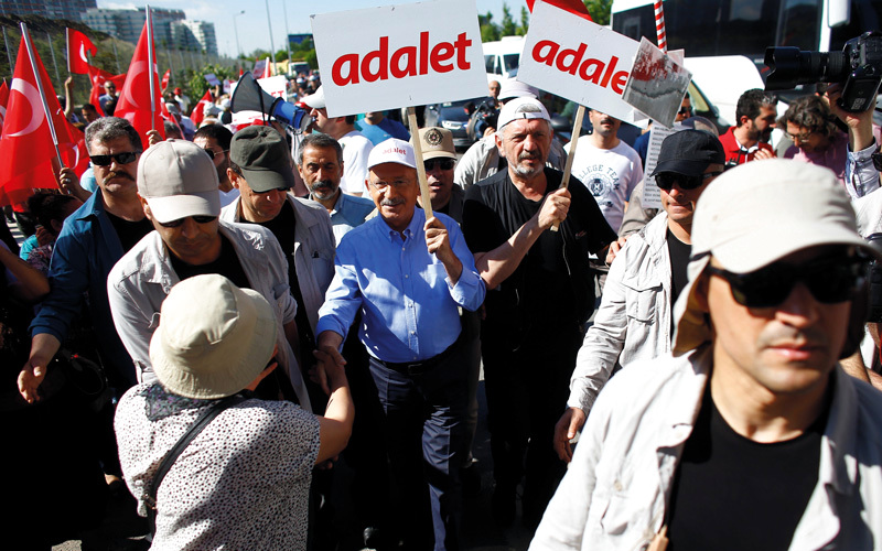 لم يتسامح أردوغان مع المعارضة مطلقاً.  رويترز