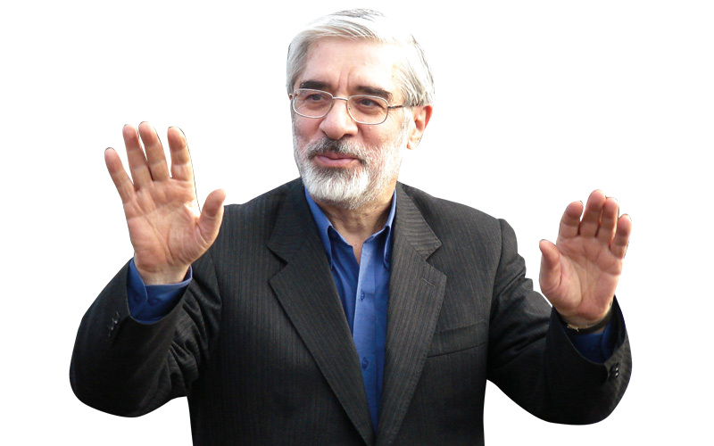 فشل مير حسين موسوي في تحقيق التغيير السلمي. أرشيفية