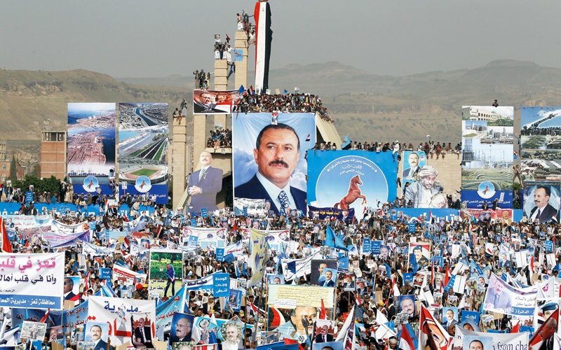 لم يتمكن أنصار صالح من حمايته من غدر الحوثي.  أرشيفية