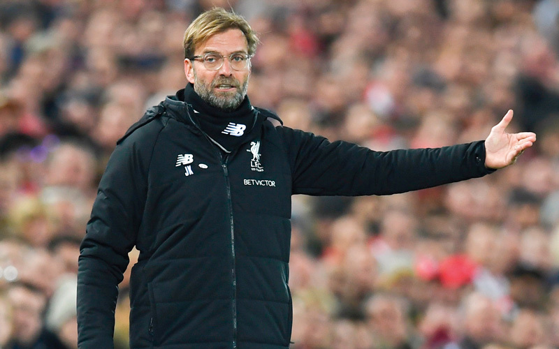 مدرب ليفربول يورغن كلوب. أ.ف.ب