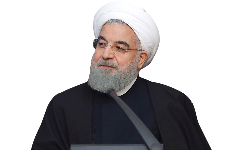 روحاني يريد التعامل بهدوء مع المحتجين. أ.ف.ب