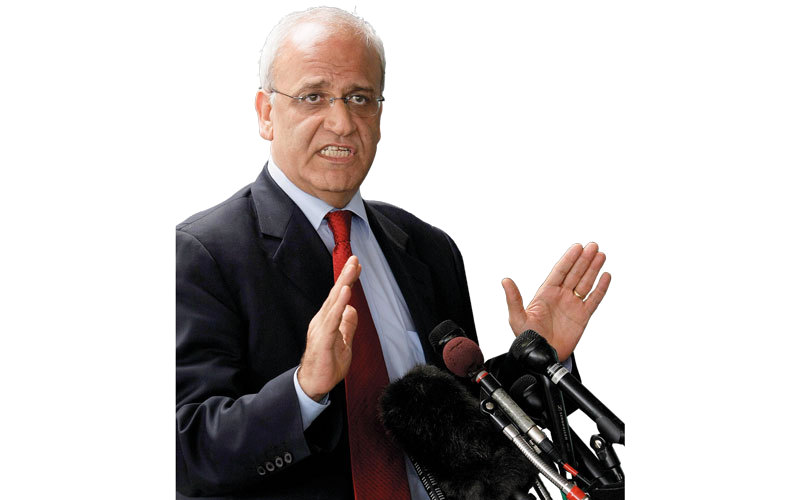 عريقات قال إن قرار ترامب كان بمثابة إعلان موت حل الدولتين. غيتي