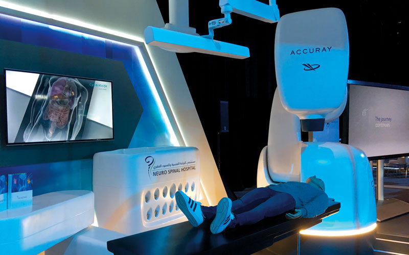 «سايبر نايف» للجراحة الشعاعية الأحدث من نوعه عالمياً. من المصدر