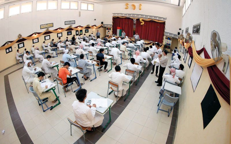 الورقة الامتحانية اختلف بناؤها عن السنوات السابقة. تصوير: باتريك كاستيلو