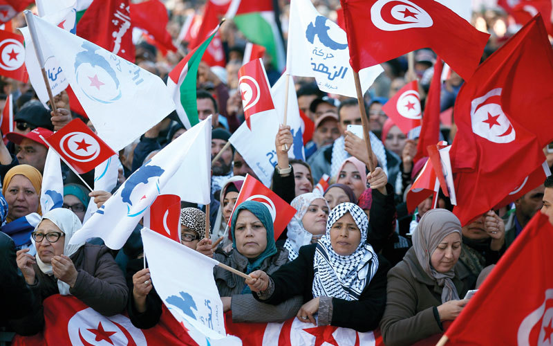 الاحتجاجات التونسية ولدتها الإجراءات التقشفية الظالمة التي فرضها صندوق النقد الدولي على الدولة. يو.بي.آي