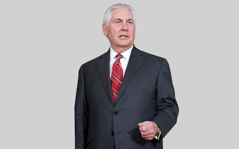 ريكس تيليرسون لخّص 5 نقاط استراتيجية تنوي واشنطن إنجازها في سورية.  أ.ف.ب