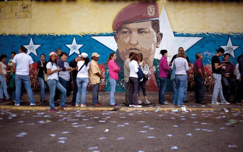 الأوضاع في البلاد تدهورت منذ مجيء شافيز إلى الحكم.  أرشيفية