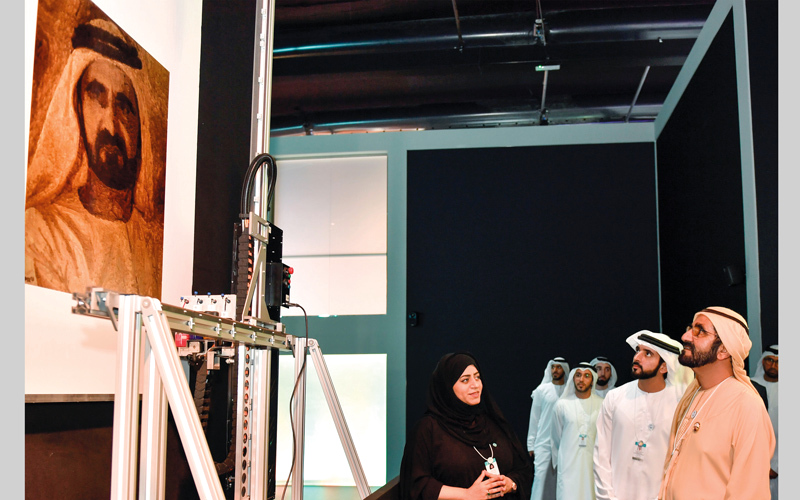 محمد بن راشد خلال افتتاح «متحف المستقبل» إحدى أهم الفعاليات الرئيسة المصاحبة للقمة العالمية للحكومات 2018. وام