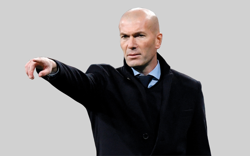 مدرب الريال زيدان. أ.ف.ب
