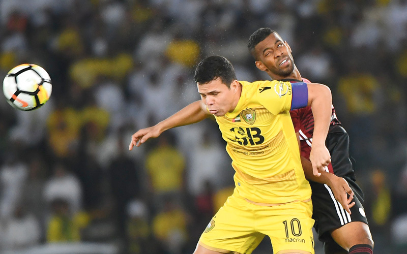 قضية محترفي الوصل ليما وكايو المعروفة بـ«تحدي النصر» أبرز القضايا الانضباطية. تصوير: إريك أرازاس