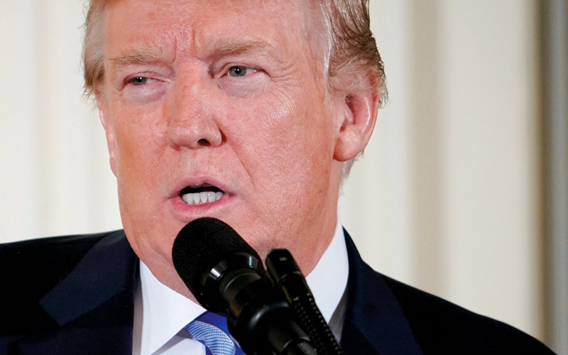 ترامب يواجه مشكلات متصاعدة بسبب تأييده «الجمعية الوطنية للبنادق». أ.ف.ب