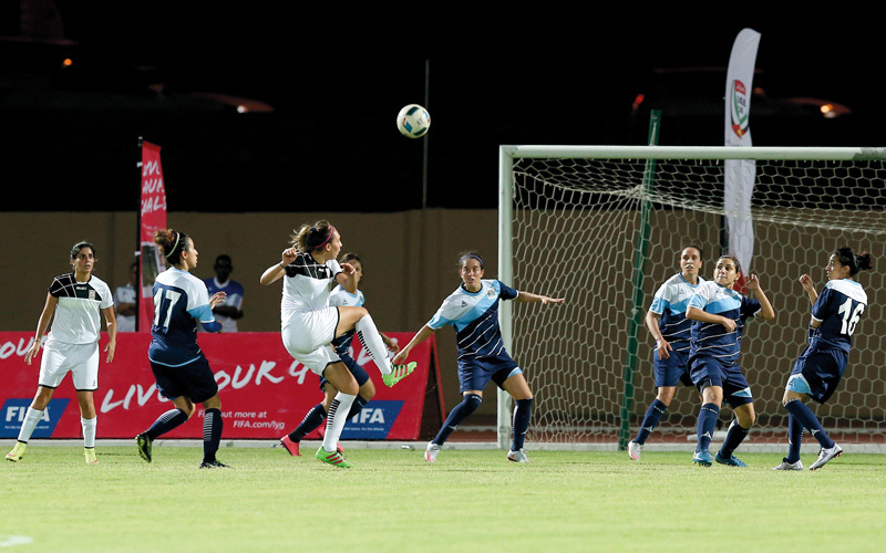 المرحلة المقبلة ستشهد المزيد من الأنشطة في لعبة كرة القدم للسيدات. تصوير: نجيب محمد
