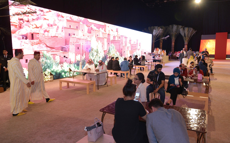 تضمنت الفعاليات قسماً لتقديم عروض الطهي وإعداد الأكلات المغربية أمام الجمهور مباشرة. من المصدر