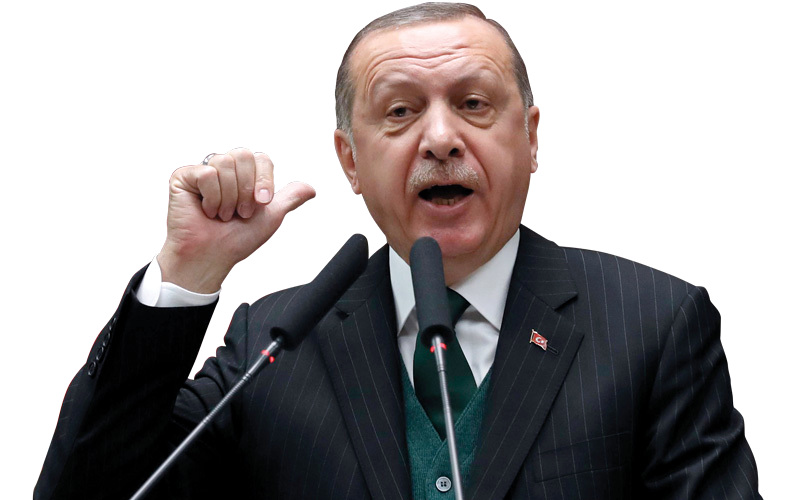 أردوغان: يجب  على الولايات المتحدة أن تبدل رجل دين برجل  دين آخر. أ.ف.ب
