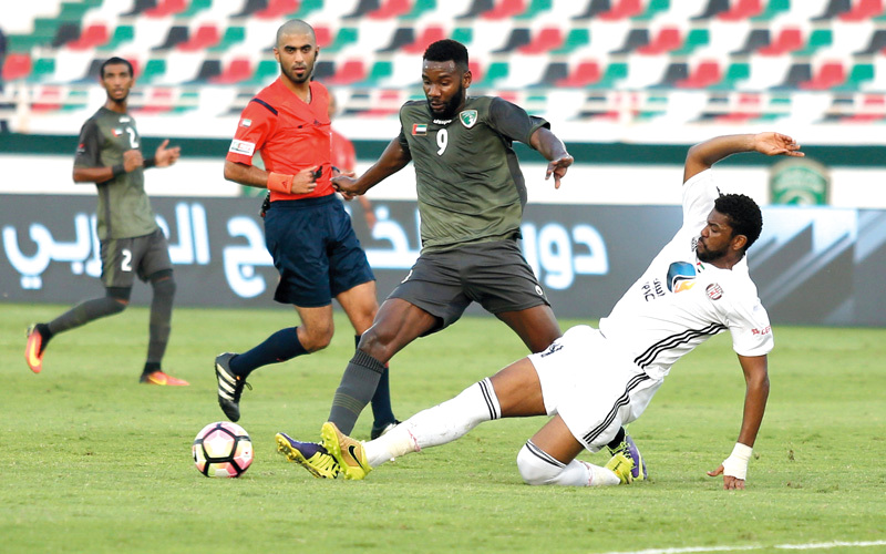 أحمد مال الله من اللاعبين البارزين في نادي الإمارات. الإمارات اليوم