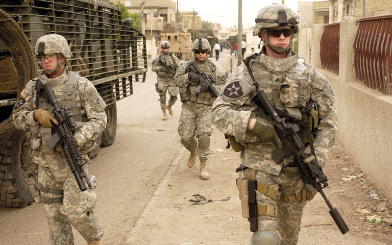 القوات الأميركية في العراق بين جدلية البقاء والرحيل.  غيتي