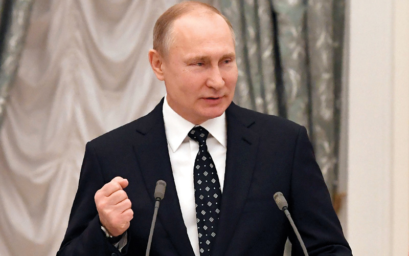 بوتين اعتقد أن أفضل مكان لمواجهة الغرب هو الشرق الأوسط. أ.ف.ب