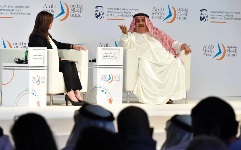 خالد آل خليفة: حركة التطوير القوية في السعودية بالغة الأهمية.. وستعود بالخير على المنطقة كلها. تصوير: أسامة أبوغانم