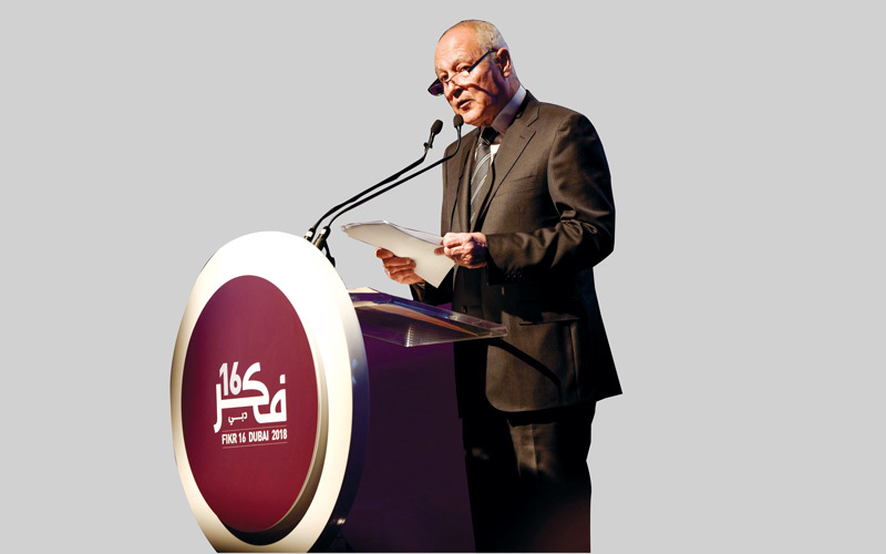 أحمد أبوالغيط: &laquo;النظام العالمي يمرّ بحالة غير مسبوقة من السيولة والتنافس&raquo;.