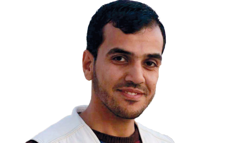 الصحافي الشهيد ياسر مرتجى مصور وكالة «عين ميديا» للإعلام وصانع العديد من الأفلام الوثائقية التي بثت على فضائيات عربية وأجنبية. أرشيفية