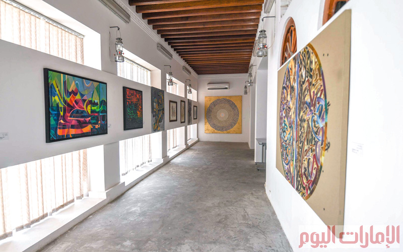 وتستضيف ساحة الخط العربي الملتقى منذ أكثر من 16 عاماً. تصوير: أشوك فيرما