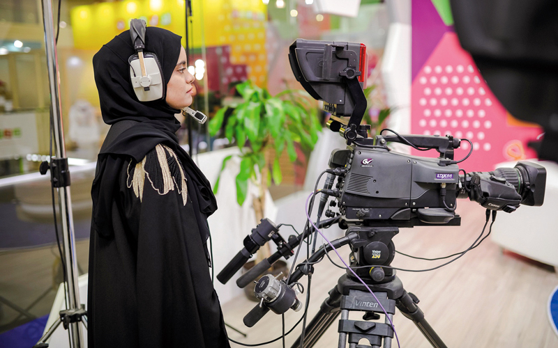 المؤسسة أعدت أستوديو خاصاً في أرض المهرجان. من المصدر