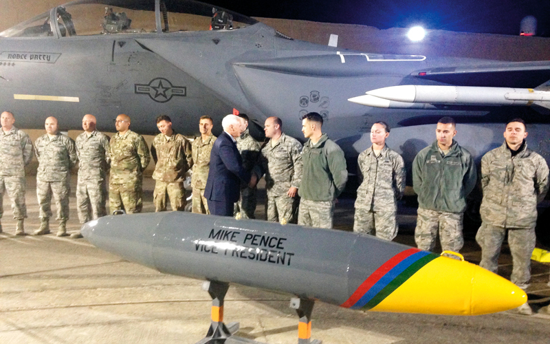 يوجد في شمال سورية نحو 2000 جندي أميركي لدحر «القاعدة» و«داعش» من المنطقة.  أ.ب