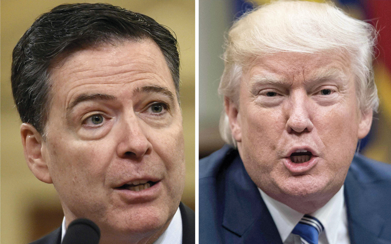 في كتاب كومي الجديد اتهامات متبادلة بين ترامب  ومدير مكتب التحقيقات الفيدرالية السابق.