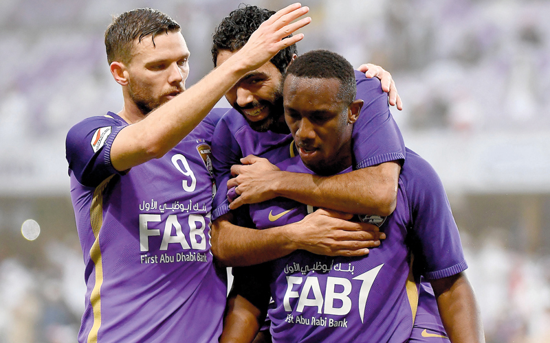 أحمد خليل ظهر مع العين في 10 مباريات بالدوري. تصوير: إريك أرازاس