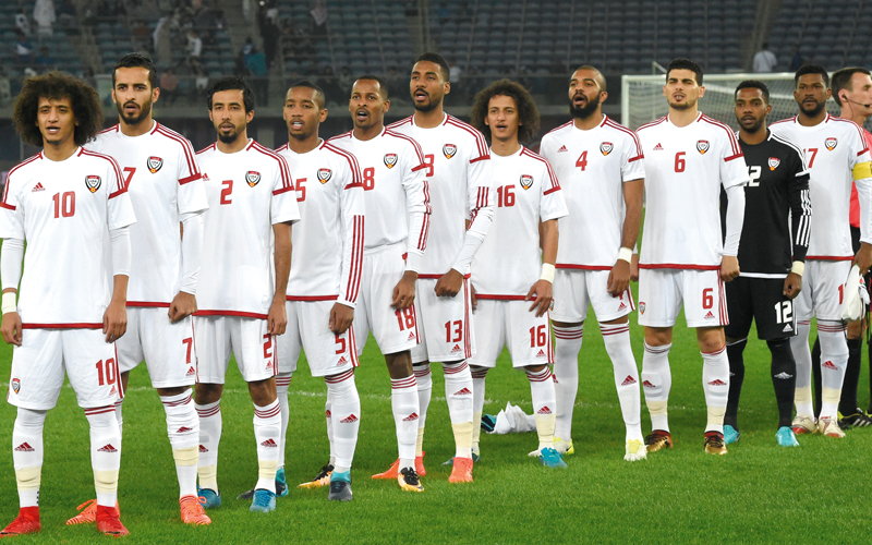 المنتخب يلعب مع البحرين والهند وتايلاند في المجموعة الأولى بكأس آسيا 2019.  الإمارات اليوم