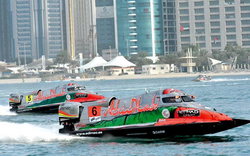 من تدريبات فريق أبوظبي. من المصدر