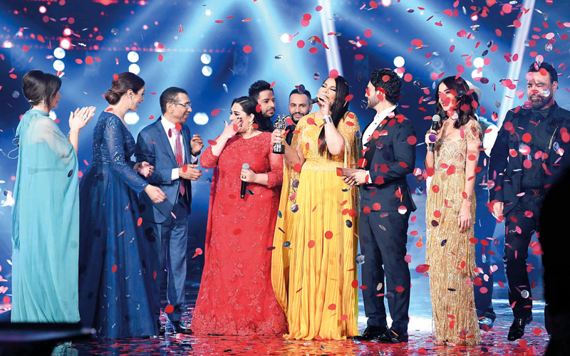 خلال تتويج دموع بلقب «ذا فويس». الإمارات اليوم