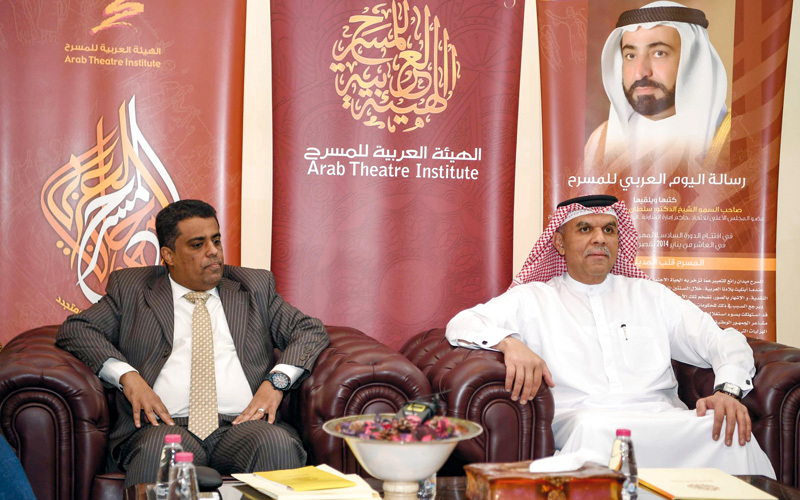 إسماعيل والشاذلي خلال المؤتمر الصحافي. تصوير: أشوك فيرما