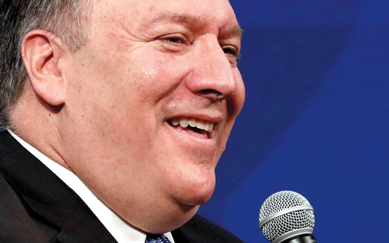 بومبيو يتوعد إيران بأشد العقوبات في التاريخ. رويترز