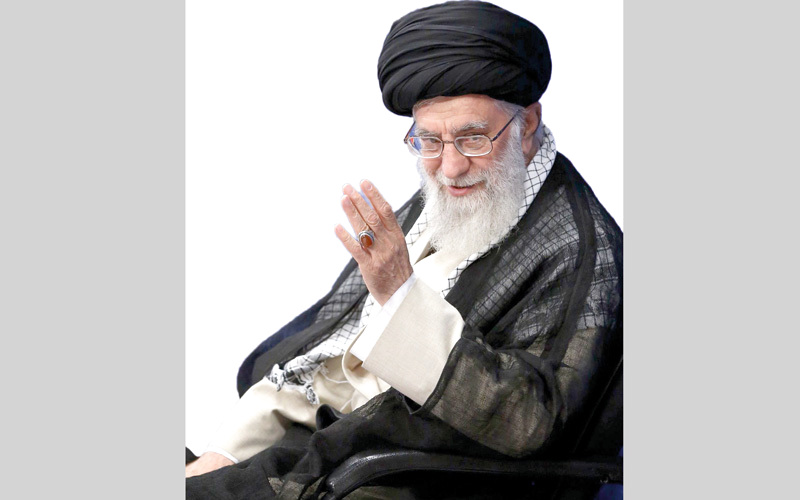 خامنئي حدّد 7 شروط للأوروبيين للاستمرار بالعمل في الاتفاق النووي. أ.ف.ب