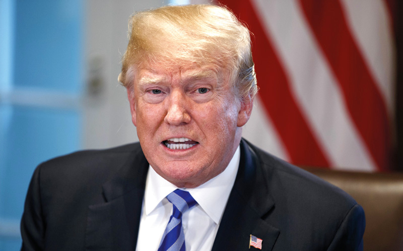 ترامب يشعر أن سياسة الضغط هي التي تجدي نفعاً مع دول مثل كوريا الشمالية. أ.ب