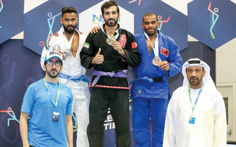 خلال تتويج أبطال الجوجيتسو في دورة ند الشبا. من المصدر