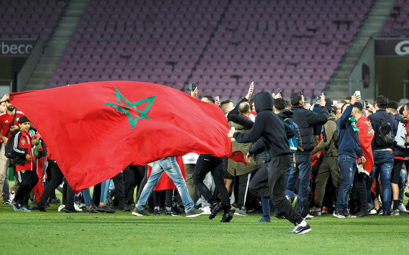 الجمهور المغربي يتمنّى الاحتفال باستقبال مونديال 2026. إي.بي.إيه
