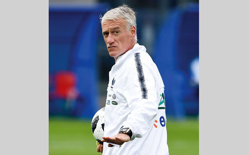 مدرب فرنسا ديشامب. أ.ف.ب