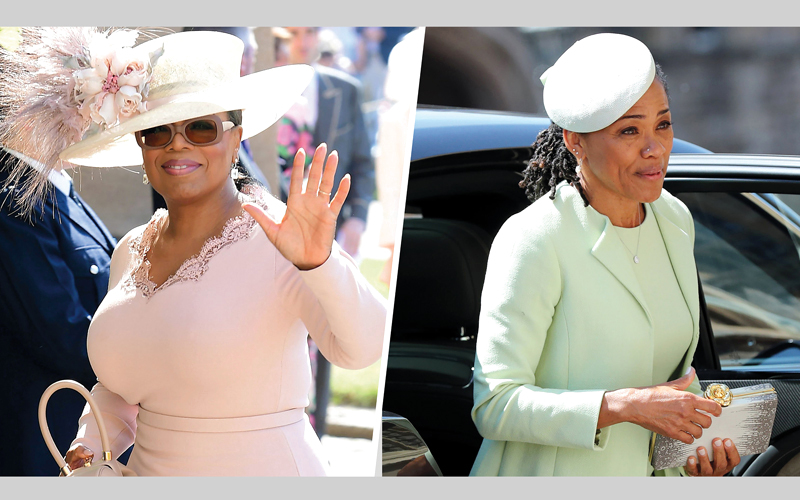 وينفري (يسار) أهدت ضيفتها الفاكهة التي تحبها. أرشيفية