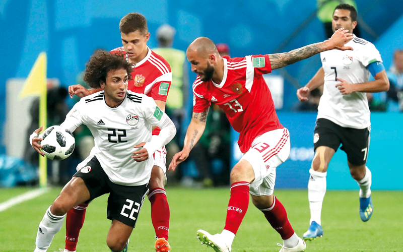 المنتخب المصري ودّع مونديال روسيا من الدور الأول. إي.بي.إيه