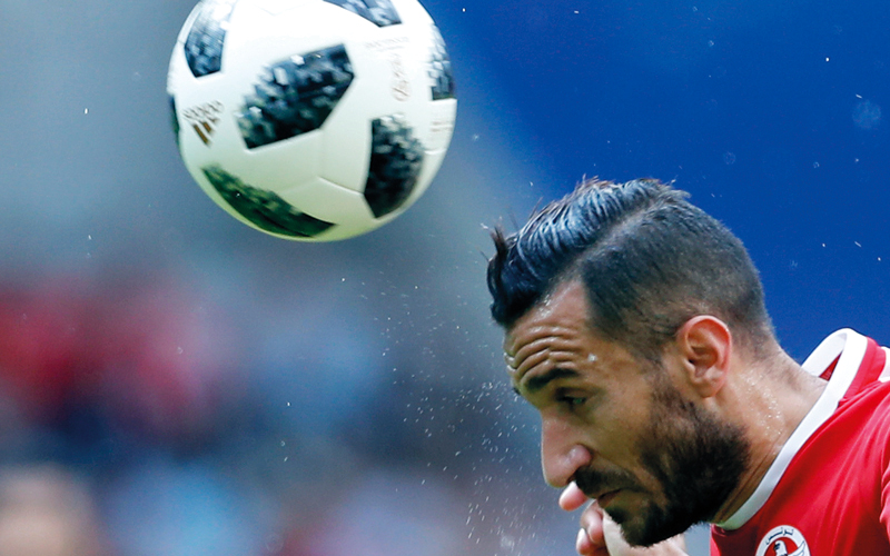 علي معلول كان ثغرة كبيرة في صفوف المنتخب التونسي. أ.ب