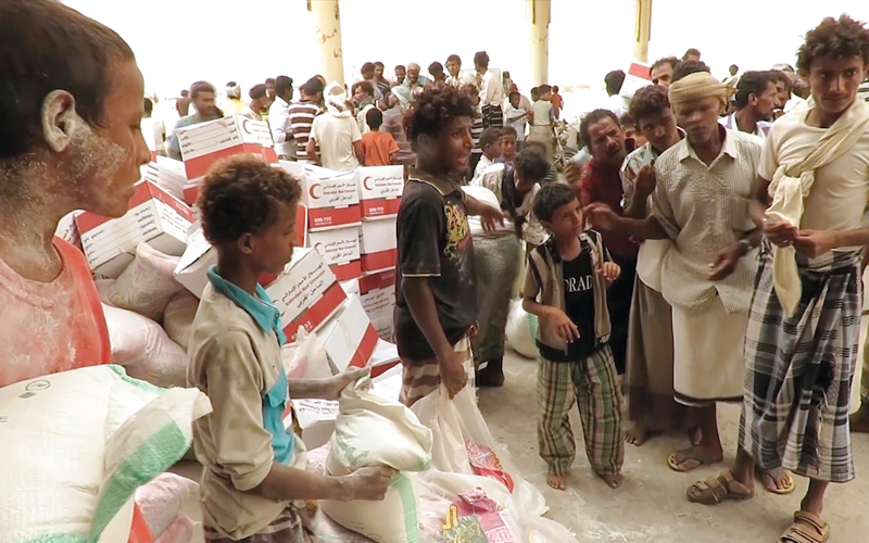 المساعدات مخصصة لإغاثة 1.7 مليون مواطن في الحديدة ومحيطها. وام