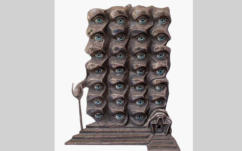 عمل لسلفادور دالي بعنوان «عيون سريالية». من المصدر